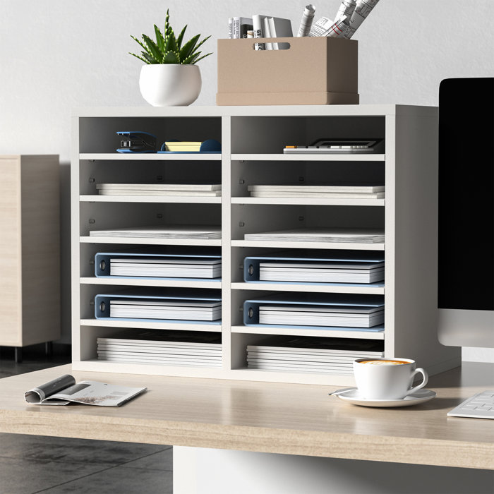 VEVOR Manufactured Wood 12 Compartment Mailroom Table Accessory Wayfair